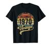 Reto Vintage 50th Birthday T-Shirt, Born In December 1970, Gift T-Shirt