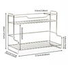 Modern Bathroom Storage Rack Double-layer Kitchen Sink Organizer  Kitchen Storage Supplies