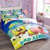 SpongeBob SquarePants 3D Printed Bedding Set Cartoon Duvet Cover Pillowcases for Girl Boy Gift