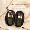 9-Piece Mini Makeup Brush Set Portable Travel Cosmetic Brushes Kit Eyeshadow Foundation Powder Brushes Beauty Makeup Tools