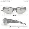 Daiwa Polarized Sunglasses Gray Ice Blue Mirror DN-8066