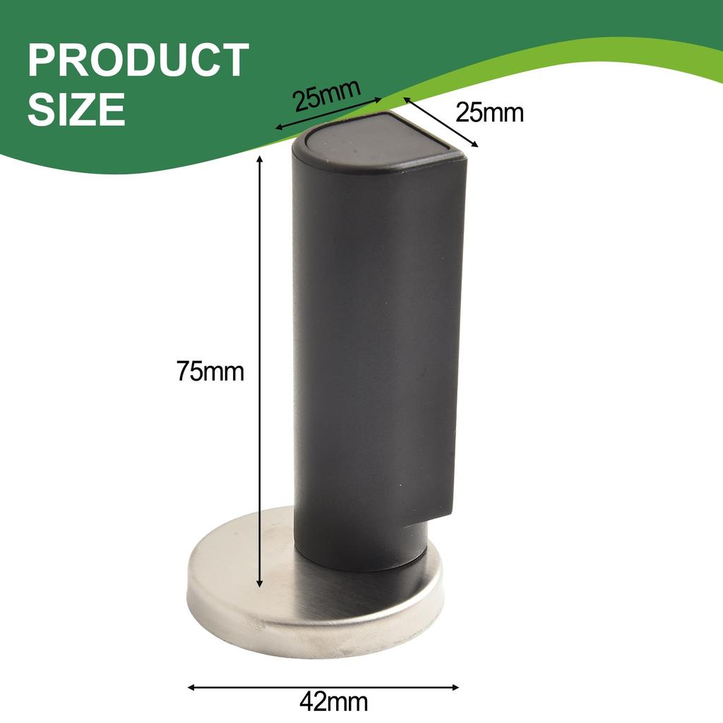 Magnetic Door Stop Stainless Steel Magnet Door Stopper Catch Holder Punch-free Door Touch Anti-collision Magnetic Suction