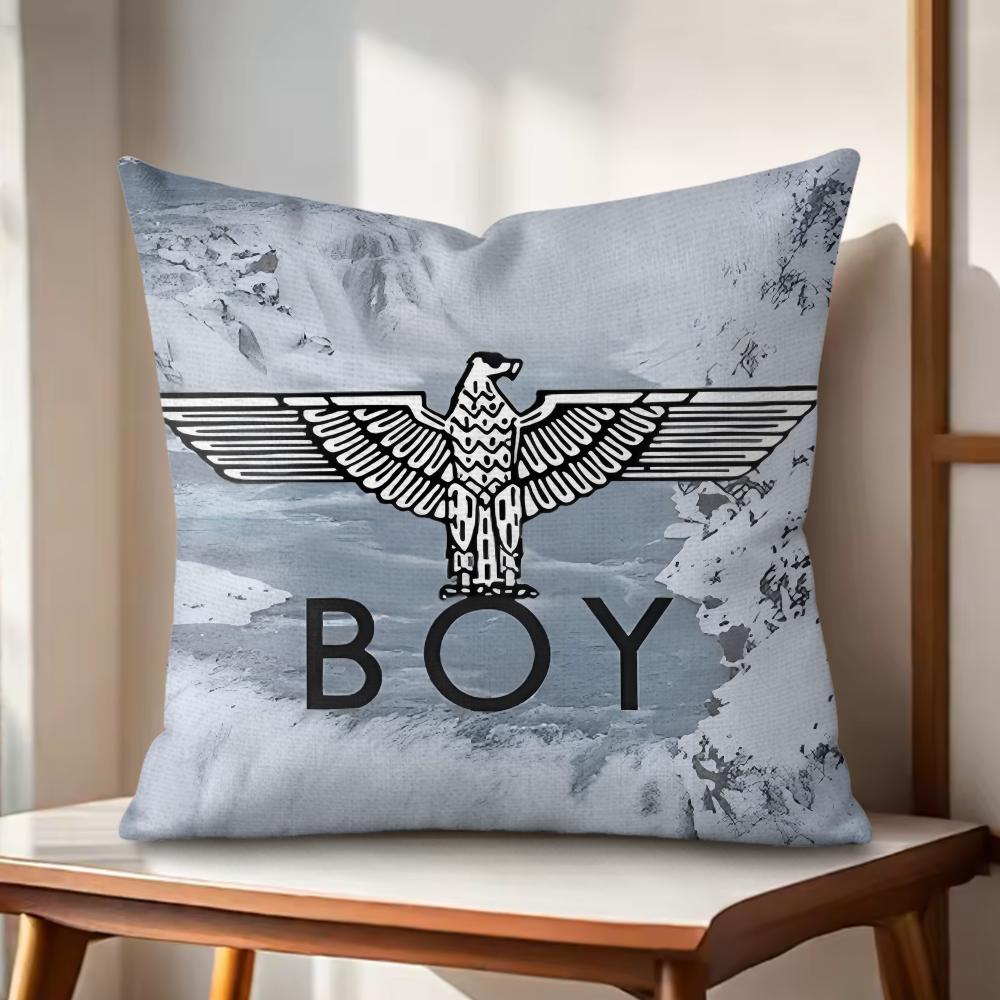 Brand BBOYS LONDON Cushion Cover Natural Linen Organic Fabric DoubleSided Printing Couch Pillow Covers Home Decor