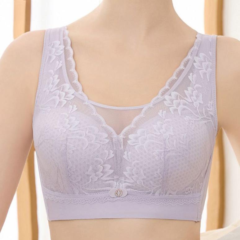 Seamless Bra for Women Without Steel Rims Thin and Beautiful Back Bra Lace Gathered and Gathered Accessory Bra