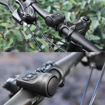 Claxon de încărcare pentru biciclete Alarma de clopoțel foarte puternic pentru bicicletă de munte Clopoțel electric Echipament pentru călărie pentru biciclete