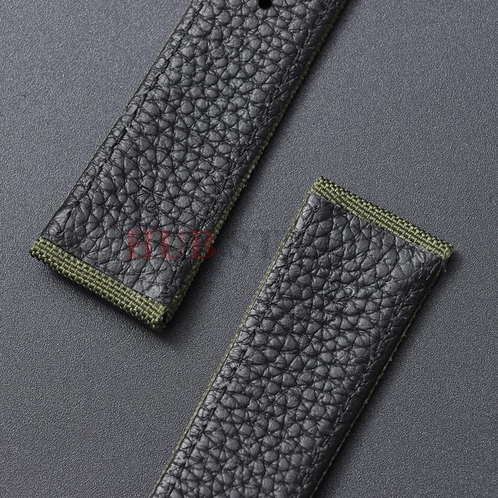 20mm 22mm Nylon Leather Watch Band Soft Canvas Strap Belt Universal Bracelet for Seiko for IWC for Men Women Sport Wrist Band