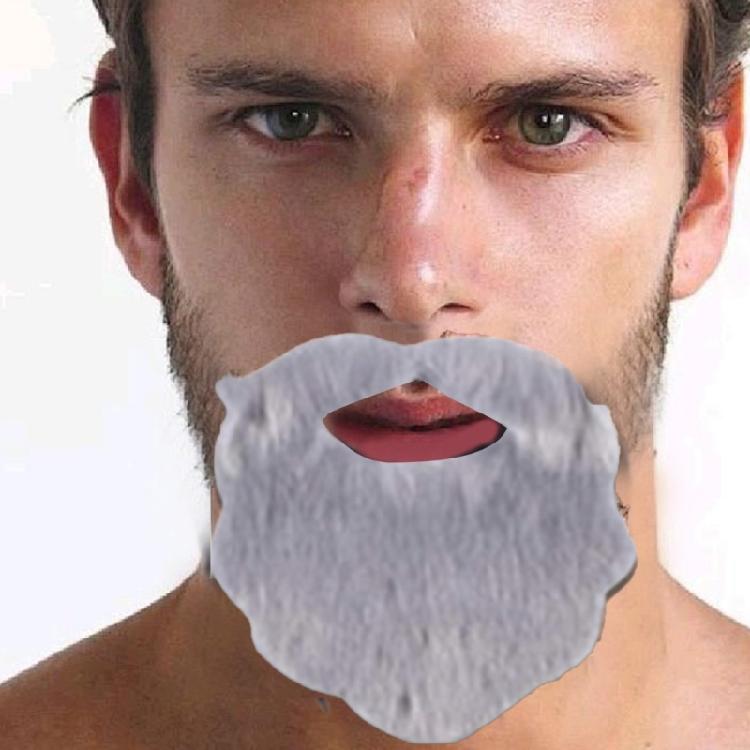 6 Stück Künstliche Cosplay Bärte Schnurrbärte Künstliche Schnurrhaare mit Gummiband für Weihnachten Halloween Cosplay Party