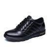 Fashion 2019 Brand Men Casual Fashion Breathable Leather Height Increase Elevator Shoes Spring Lace Up Men 6CM Zapatos Hombre Fgb789
