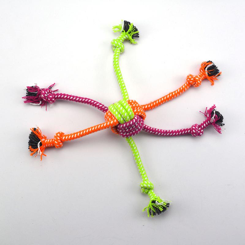 Cotton Chew Pets Dogs Toys Puppy Durable Braided Bone Knot Rope 27Cm Tooth Cleaning Tool Pet Products
