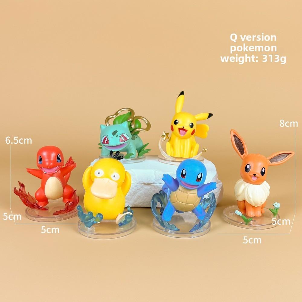 Pokmon Miniature Pvc Figurines Set Featuring Pikachu Charm For Home Decor And Collectors