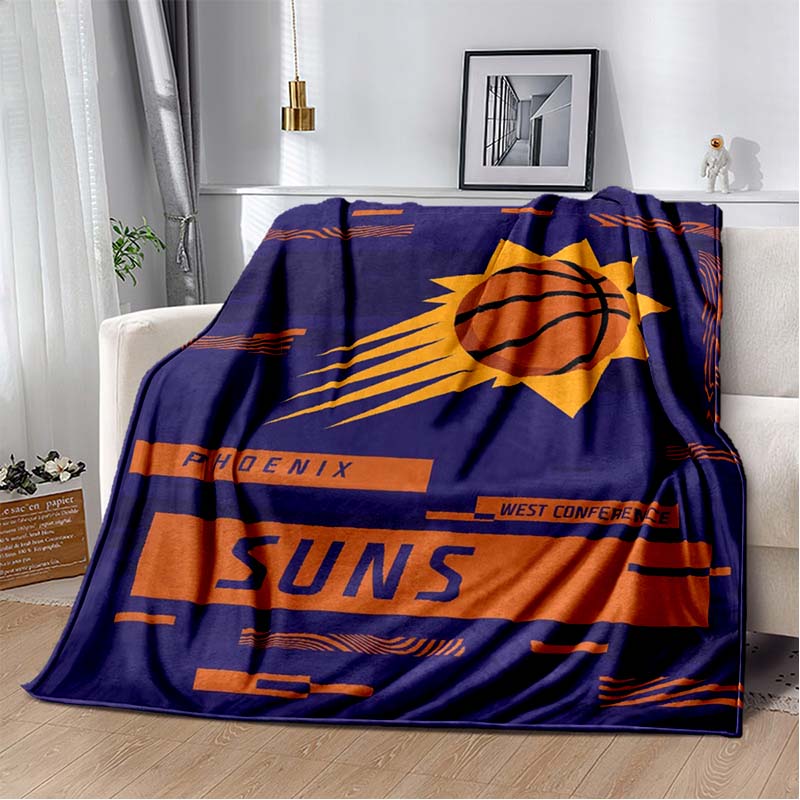 Флисовое одеяло Phoenix Suns NBA, Мягкое плед-покрывало баскетбольной команды 80cm x 120cm