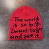 Letter Fashion Knit Cap For Unisex Winter Warmth And Windproof Sun Protection