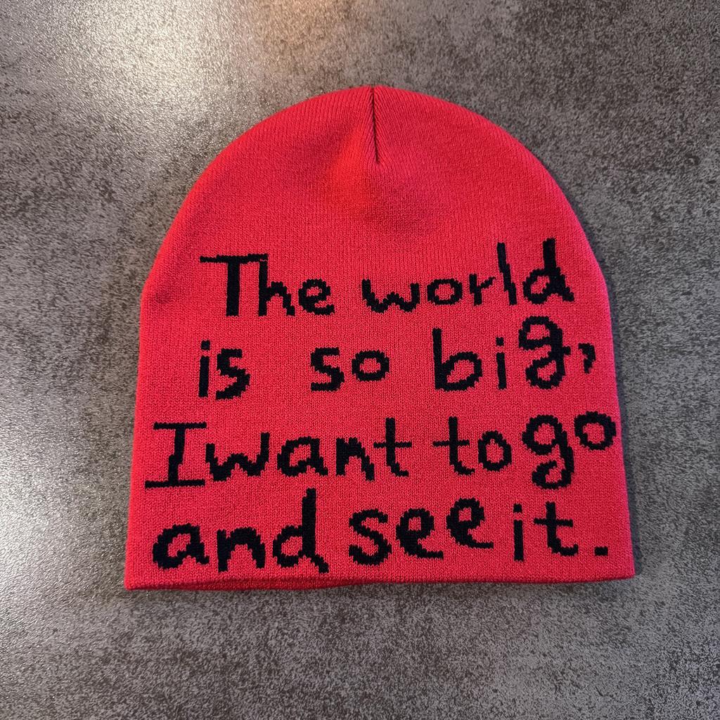 Letter Fashion Knit Cap For Unisex Winter Warmth And Windproof Sun Protection