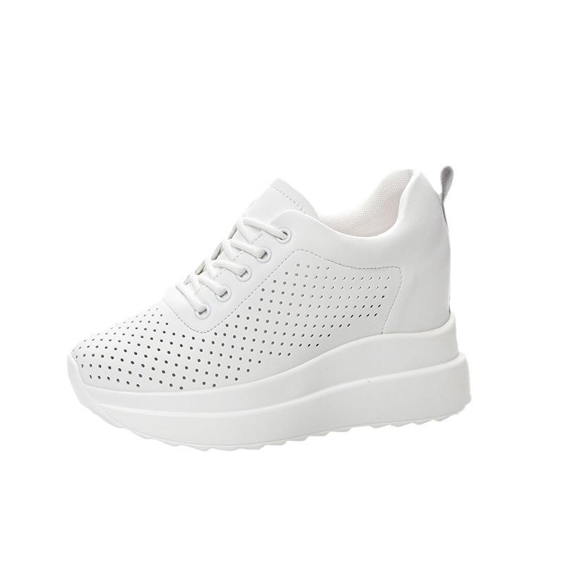 Trendy summer women's shoes new hole sandals platform muffin inner height increase casual shoes