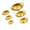 Zinc Zinc Alloy Gold Ingot Solid Desktop Ornaments Vivid Treasure Bowl Ornament  Living Room
