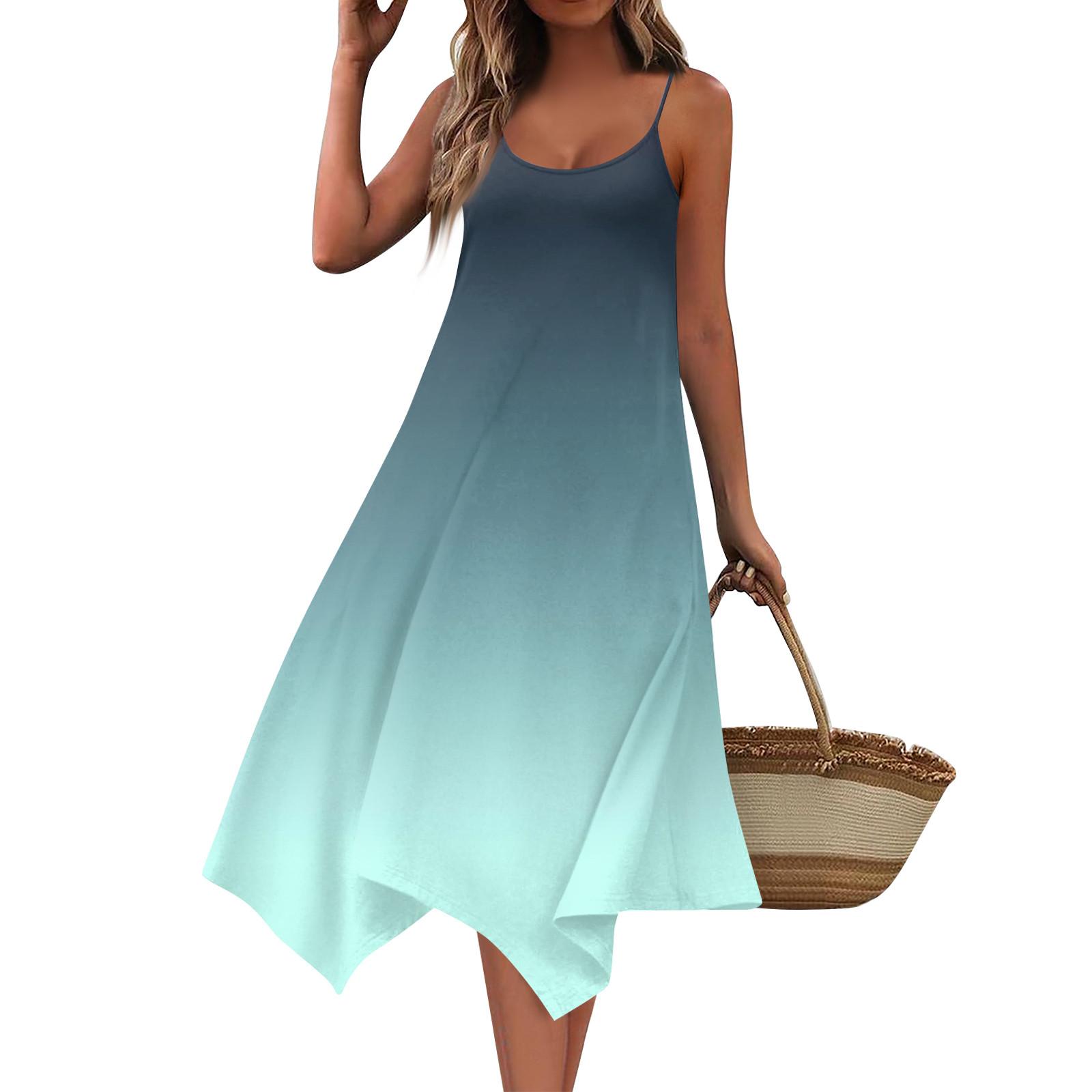 

Летние платья для женщин Пляжные накидки Без бретелек Бохо Цветочный принт Сарафан S