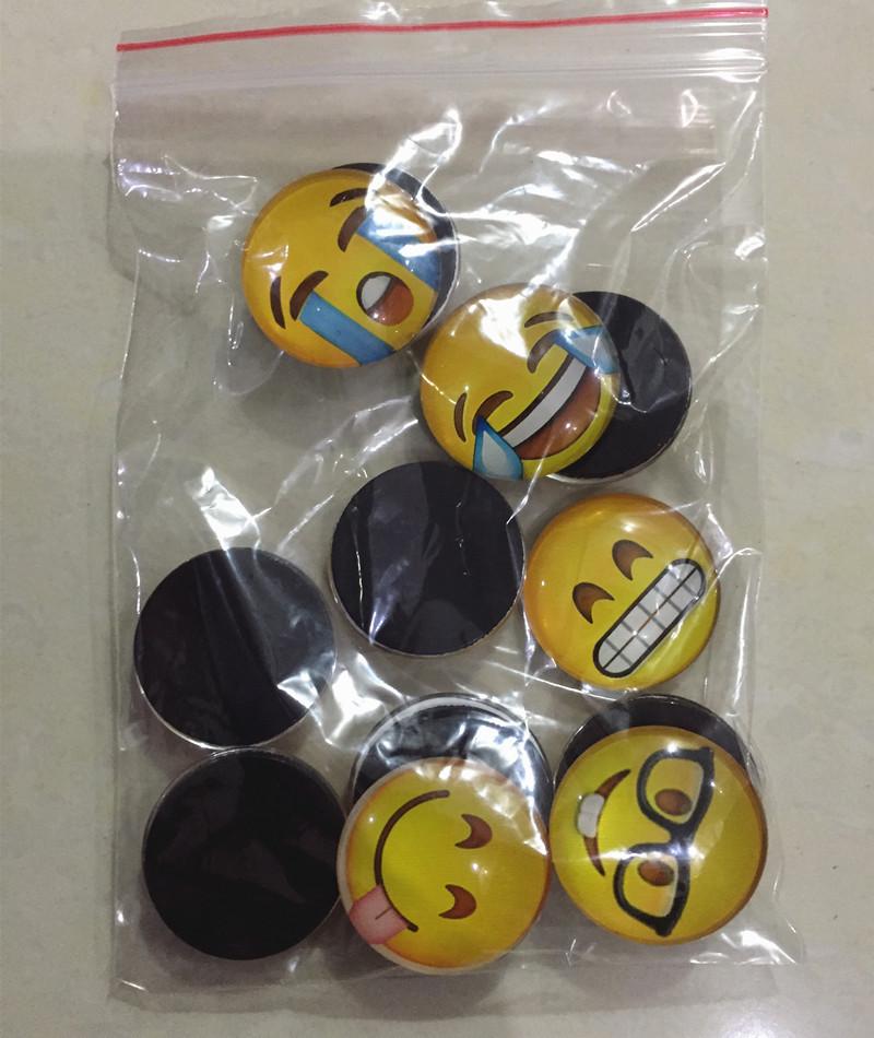 

Классический магнит на холодильник из хрустального стекла со смайликами – милый мультяшный дизайн