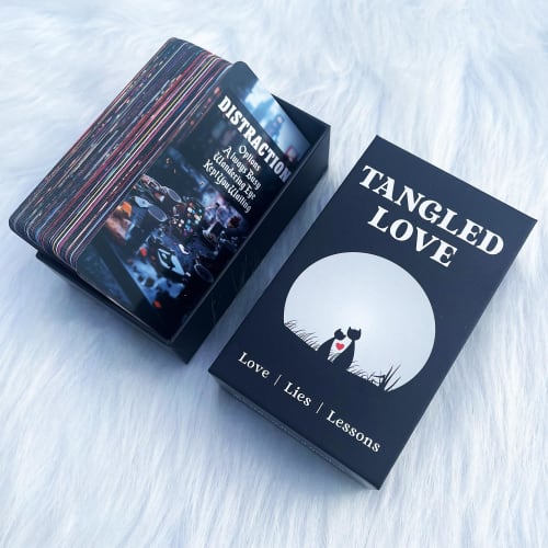 GZXINKE Toxic Love Oracle Cards for Beginners, 78 Drama Cards, Healing Oracle Deck, Love, Breakup, Twin Flames, Shadow Work, and the Emotional Truth B