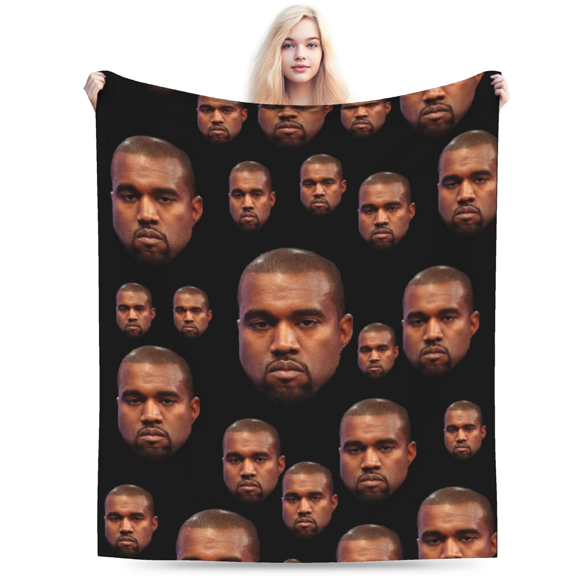 

Kanyes wests Blanket Super Soft Warm Throw Blankets for Bed 50x60 Inch Multiple Sizes Rug Piece 75x90cm