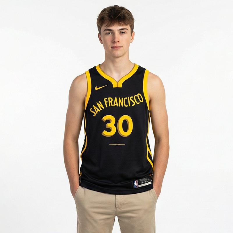 Nike Tank Top Stephen Curry Golden State Warriors 2023/24 City Edition Black Kids' HF6017-010