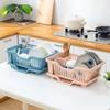 Durable Dish Drying Rack Square Storage Basket Drain Board Utensils Drainer Rack  Chopsticks