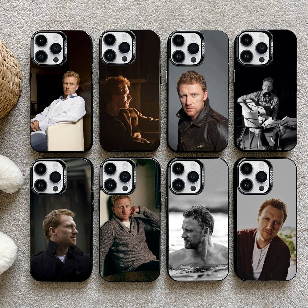 K-Kevin M-McKidd Phone Case For iPhone17, 16,15,14,13,12 Pro Max Black Candy Matte Shockproof Cover