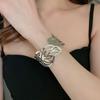 Trendy European & American Exaggerated Metal Hollow Armlet: Niche High-End Women's Jewelry