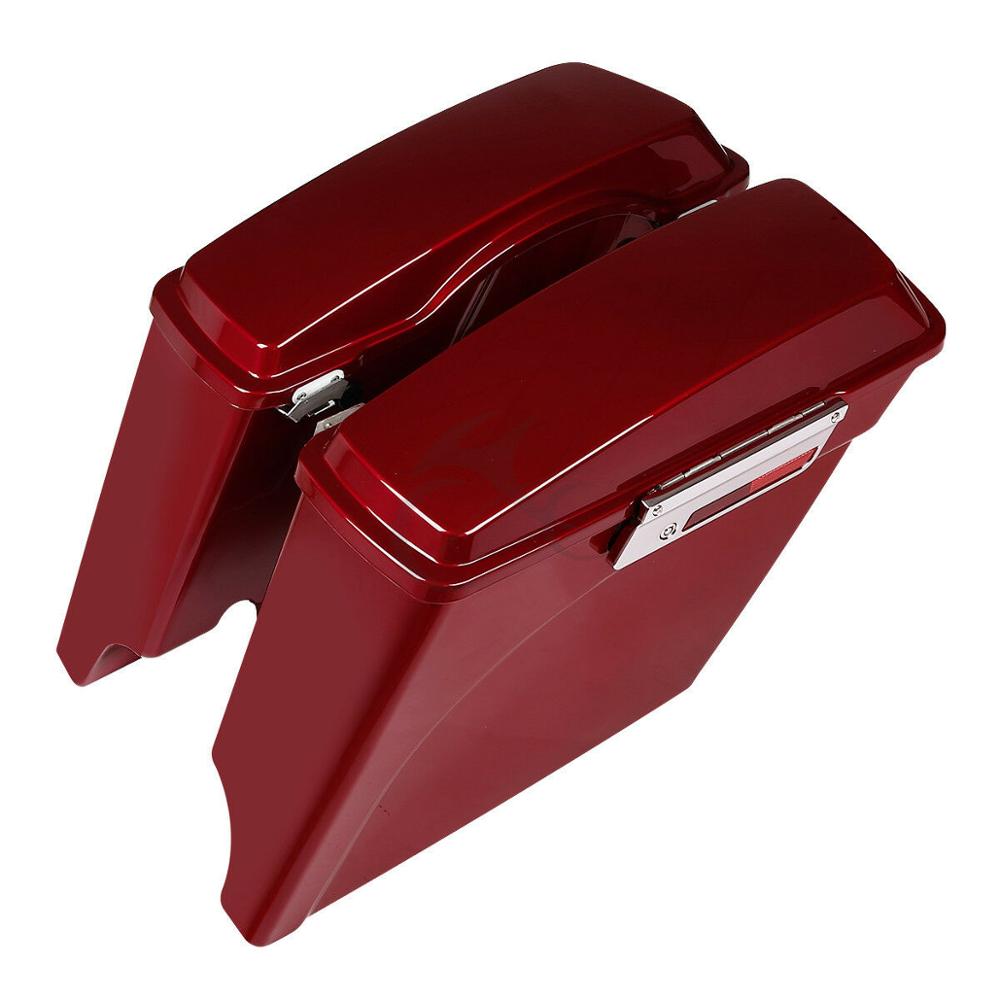 Motorcycle 5" Stretched Saddlebags Conversion For Harley Softail Heritage Deluxe 1984-2017