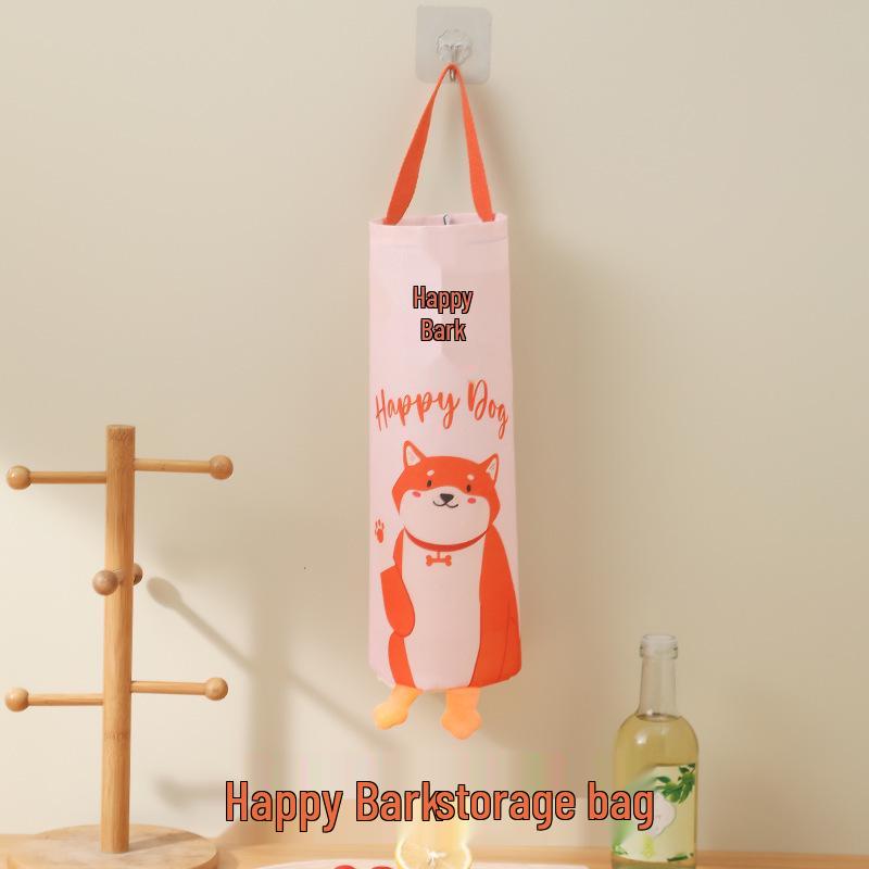 Wall-Mounted Kitchen Plastic Bag Organizer and Collector