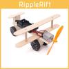 Kids Diy Wooden Assembly Gliding Airplane Material Kit For Science Experiment Model