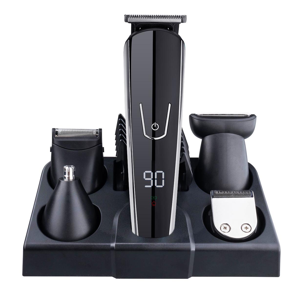 

Многофункциональный аккумуляторный набор для стрижки волос - 5-в-1 электрический набор для ухода за волосами