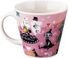 Yamaka Shoten MOOMIN "4 Seasons" Large Mug, 340ml, Diameter: Approx. 10 x 9cm, Spring, Birthday Gift, Goods, Tableware, Made in Japan, Pink, MM9601-11
