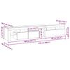 TV Cabinet Set of 2 Black Oak Effect 230 X 36.5 X 40 Cm