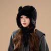 Women S Winter Warm Knitted Hat Cute Ear Flap Cycling Windproof Beanie