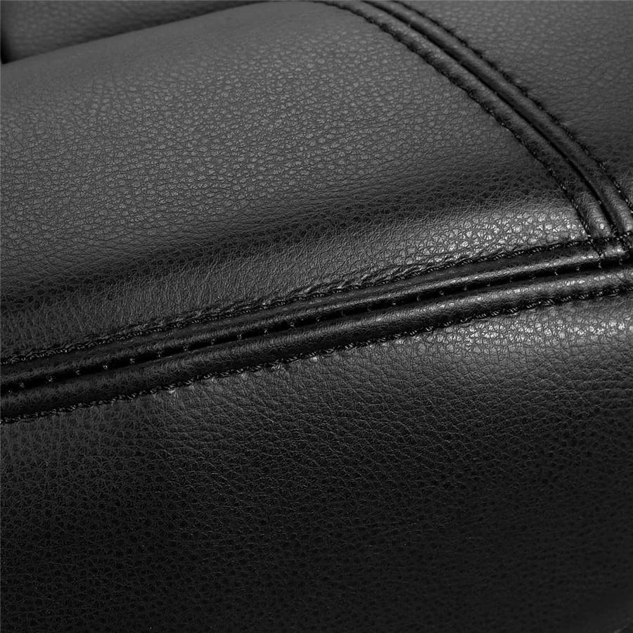 For 2007-14 Chevy Silverado 1500 2500 HD Driver Bottom PU Leather Seat Cover Black