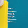 Lot de 6 fraises diamantées pour traitement orthodontique dentaire, réduction de l'émail interproximal, fraises dentaires, fraises à polir