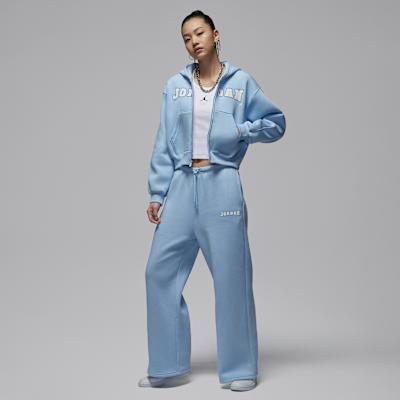 Jordan Air Sweatshirts Women's Blue Hooded Moderate