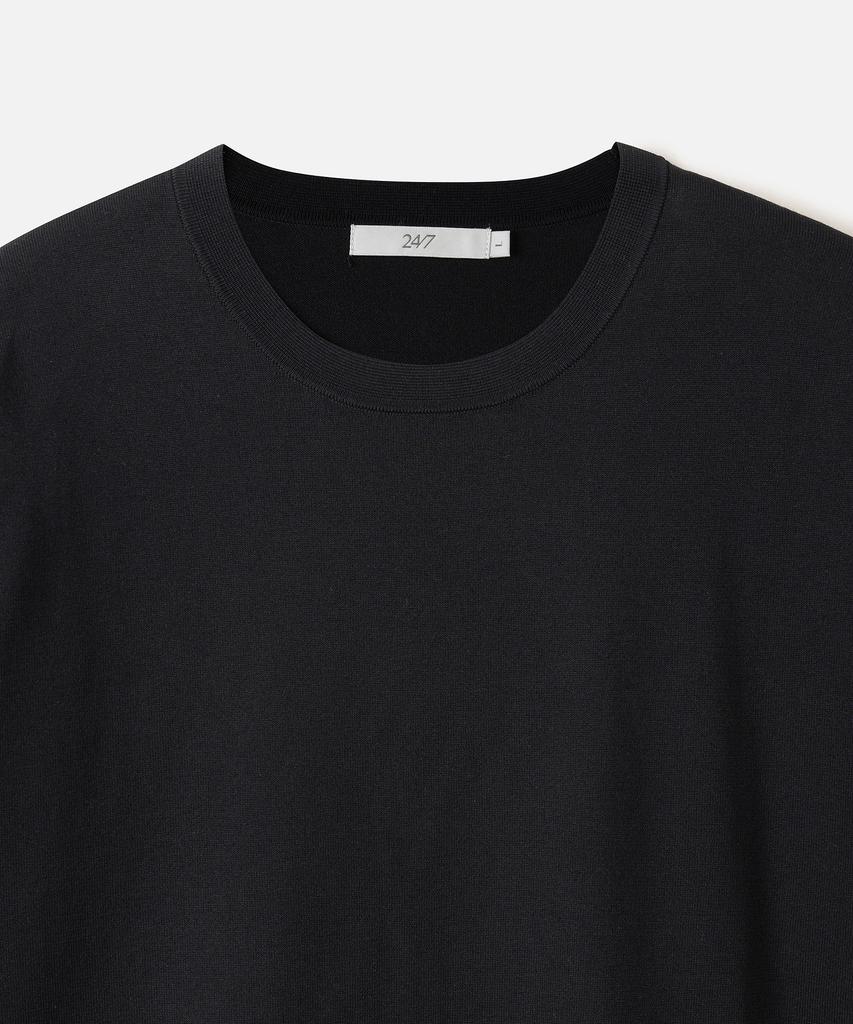 247Silijeu Lunalite 16Gg Half Knit Top Black