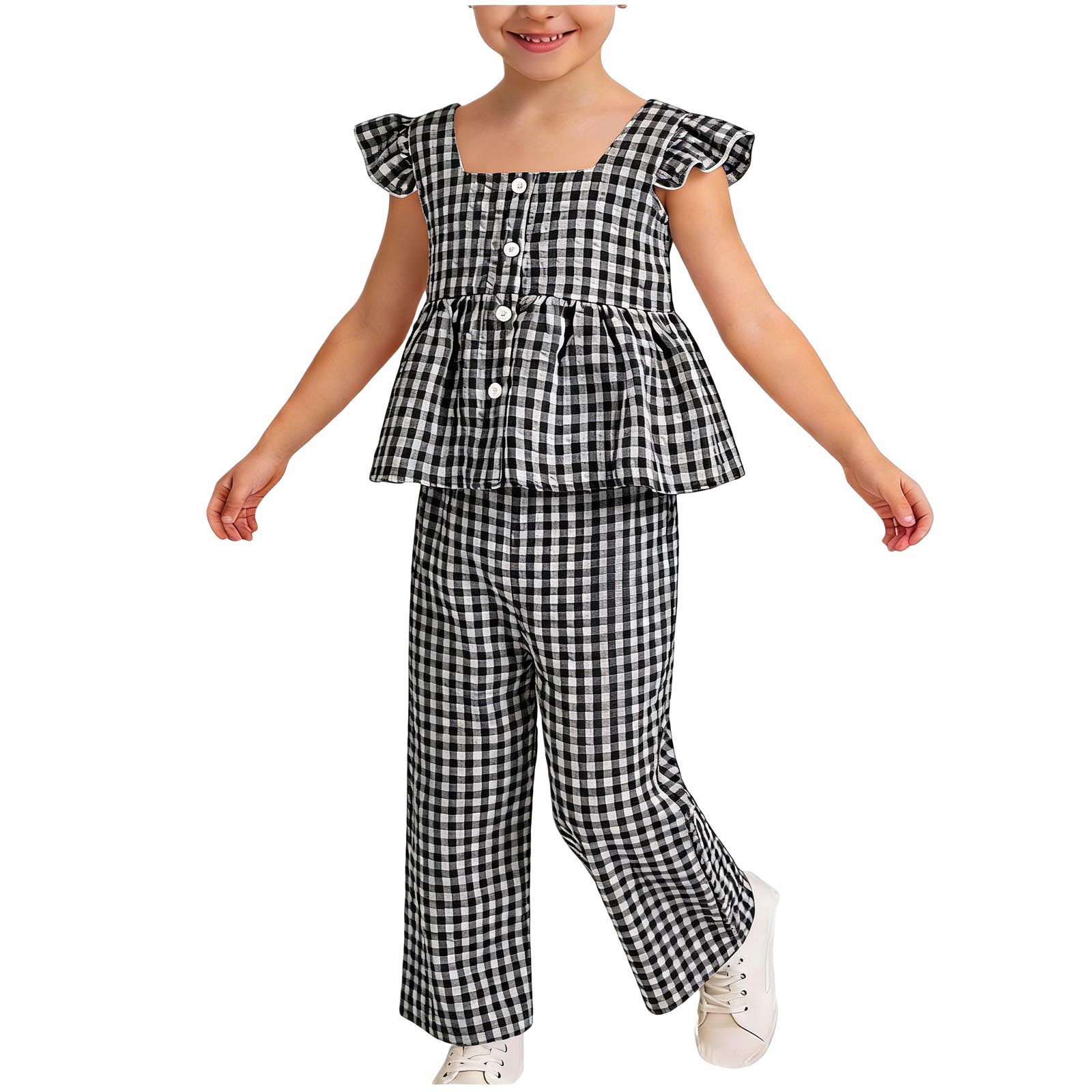 

Girls Short Sleeve Golf Tee - V-Neck School Uniform Shirt 100 чёрный