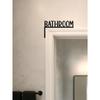Metal Wall Sign Vintage Bathroom Door Hanger Modern Home Decor Indoor Directional Plaque