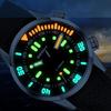 BERNY Mens Watch Mechanical Automatic Diving 20ATM Water Resistant Sapphire Glass Comfortable Silicone Band Ultra High Brightness Luminous Manual