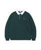 Ucla Collared Solid Rugby Sweatshirt [Green] (Uyalt21_66)