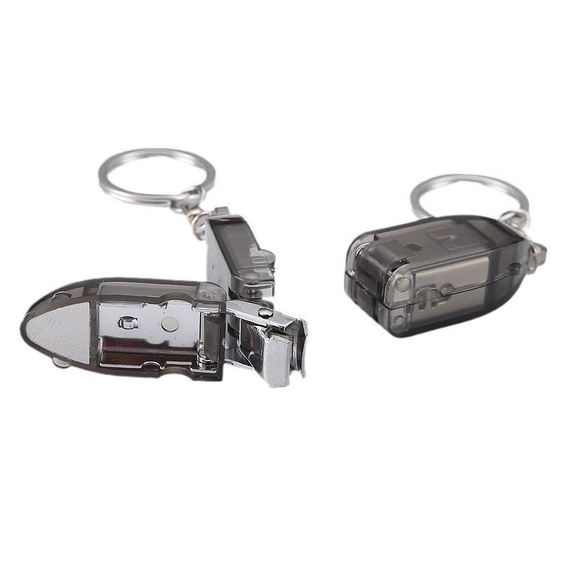 Portable Stainless Steel Mini Folding Nail Clippers Set - Anti-Splatter Manicure Tool