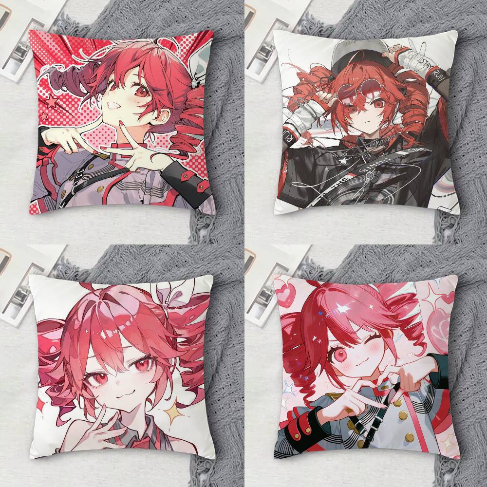 Kasane TTeto Doublesided Printed Square Decorative Cushion Cover for Sofa Living Room Home Decor