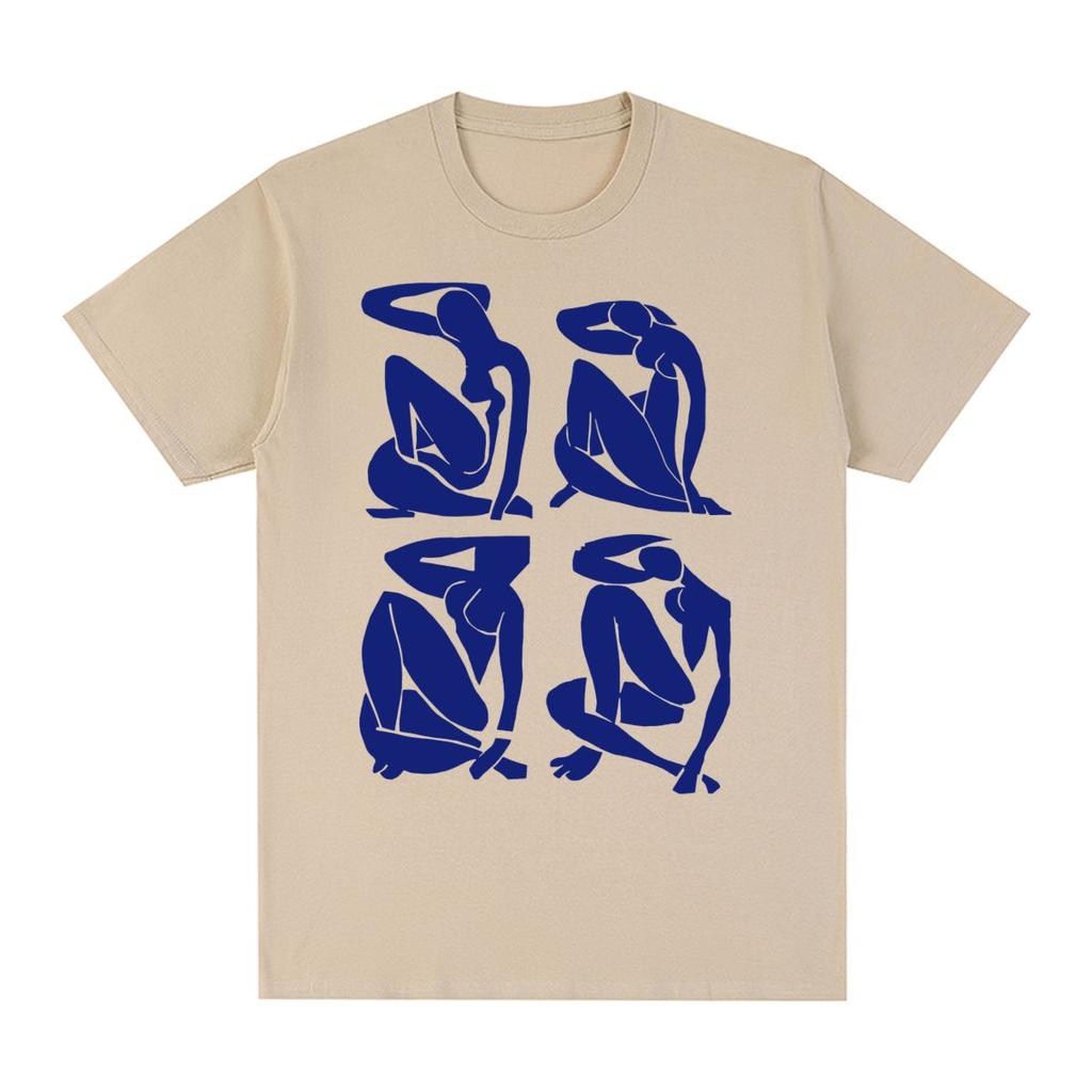 Henri Matisse Vintage T-Shirt Lustiger Grafikdruck Harajuku 90er Koreanischer Stil Baumwolle Herren T-Shirt Neues T-Shirt Damen Tops