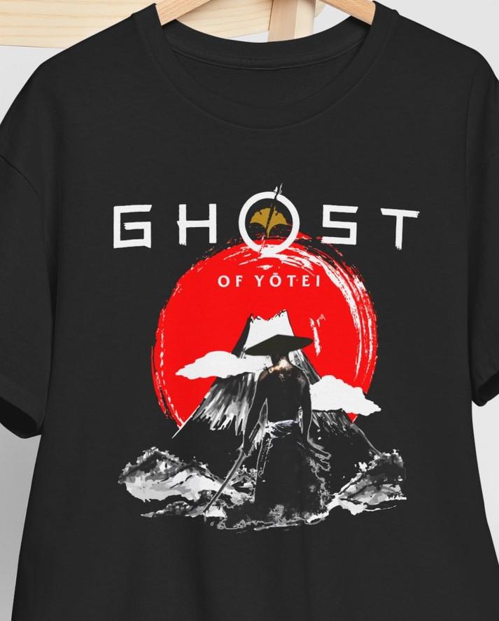 Игровая футболка Ghost of Yotei Япония Самурай PS5 Геймер Любитель Подарок Фанату Скоро в 2026 году S