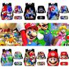 Super Mario Cartoon School Bag Student Backpack Waterproof And Expandable Fashionable And Trendy Style Nylon Material