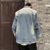 Spring and Autumn American Washed Denim Men's Jacket Retro Design Niche Couple Men's Lapel Jacket