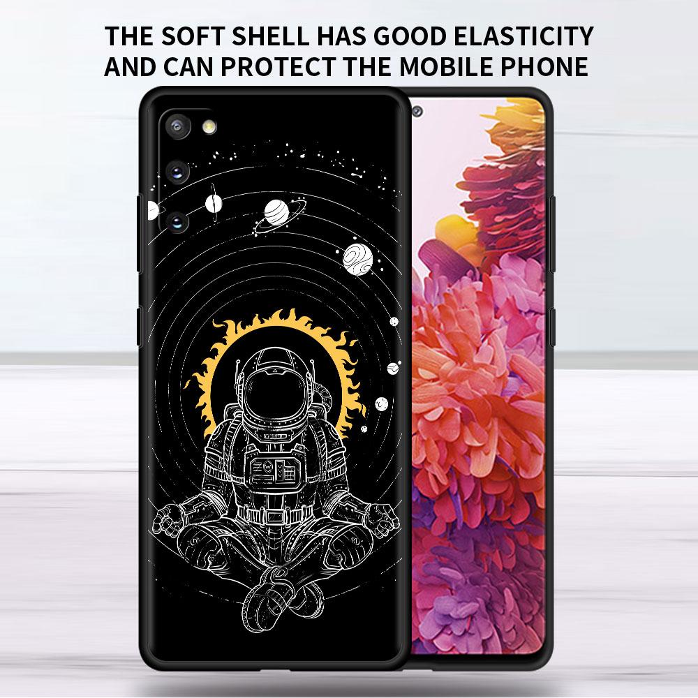Husă Moale Pentru Samsung Galaxy Note 20 Ultra 10 Plus Lite A50 A70 A20 A40 A20e 9 8 A60 A10e Fundă Husă Telefon Spațiu Astronaut Cool
