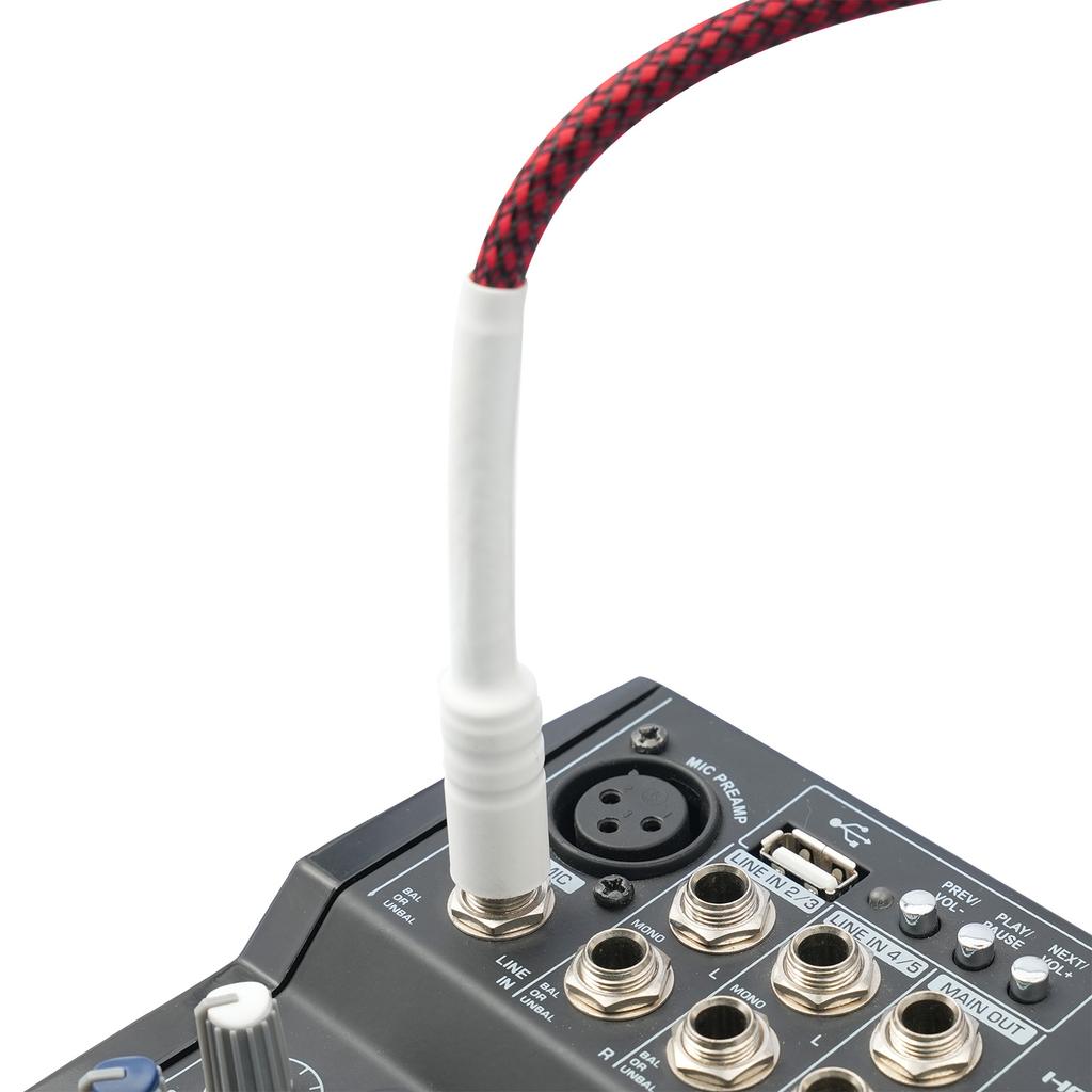Gitarledning Elektrisk Instrumentkabel Bassledning 6,35 mm Rett til Rett for Elektrisk Gitar